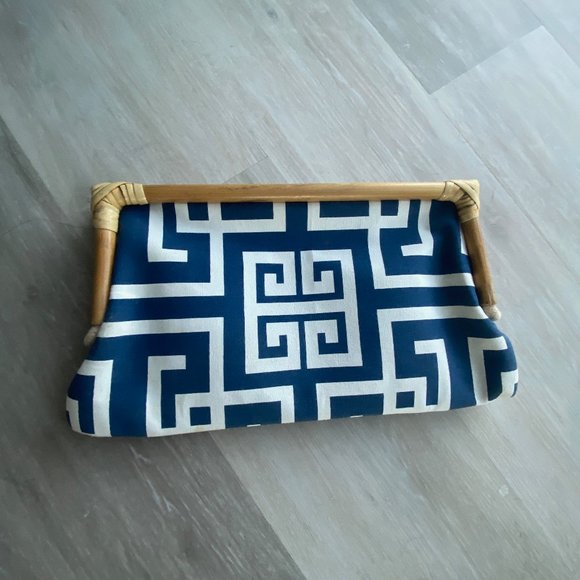 Donna Dixon Bamboo Abstract Print Clutch - Picture 1 of 3